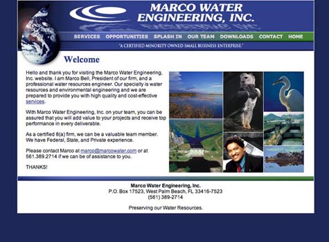 Marco Water Engineering Website