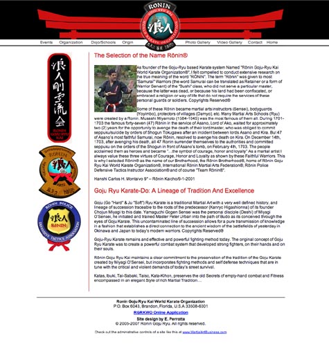 RoninGojuRyu.com