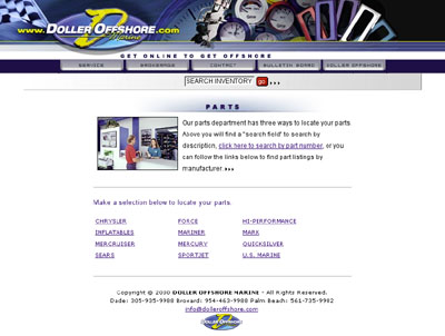 Doller Offshore Marine website